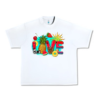 White love summer fruit and sun Urban Heavy Tee - AdoDesignShop