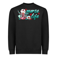 Black nurse life gnomies Heavyweight Sweatshirt - BarkalooDesign