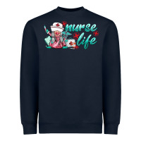 Navy nurse life gnomies Heavyweight Sweatshirt - BarkalooDesign