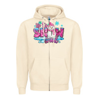 Sandshell up to snow good pink christmas winter snowman Zipper Hoodie - MaliasSmallBusiness