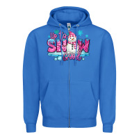 True Royal up to snow good pink christmas winter snowman Zipper Hoodie - MaliasSmallBusiness