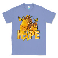 Colony Blue hope yellowribbonchildhood cancer nails Classic Tee - NancyCooperArtShop