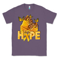 Lavender hope yellowribbonchildhood cancer nails Classic Tee - NancyCooperArtShop