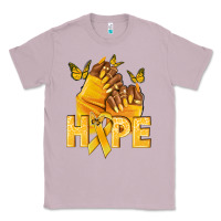 Lilac hope yellowribbonchildhood cancer nails Classic Tee - NancyCooperArtShop
