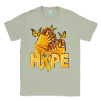 Matcha hope yellowribbonchildhood cancer nails Classic Tee - NancyCooperArtShop