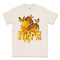 Natural hope yellowribbonchildhood cancer nails Classic Tee - NancyCooperArtShop