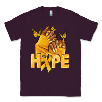 Plum hope yellowribbonchildhood cancer nails Classic Tee - NancyCooperArtShop