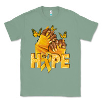 Sage hope yellowribbonchildhood cancer nails Classic Tee - NancyCooperArtShop