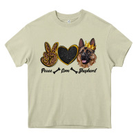 Mossy peace love shepherd Heavy Core Tee - RanaPortraitStore