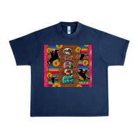 Navy rodeo serape leopard glitter Urban Heavy Tee - Artiststas