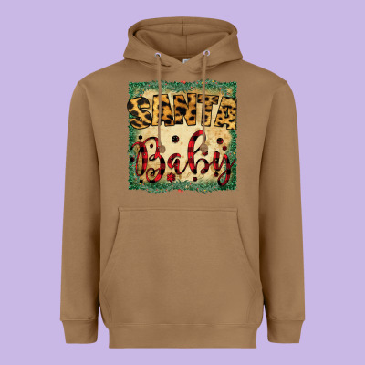 Santa Baby Heavyweight Hoodie Designed By Bettercallsaul