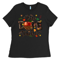 Black one dope teacher Ladies Tee - texasbilliewilder