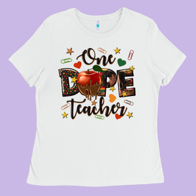 One Dope Teacher Ladies Tee Designed By Texasbilliewilder