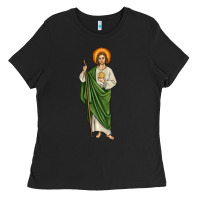 Black san judas Ladies Tee - JahusDesignShop