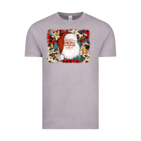 Vintage Zinc cowhide santa cookie socks background Vintage Tee - AdoDesignShop