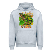 Heather Grey St. Patrick's day lucky Saurus Urban Hoodie - HowdyJamesFarm