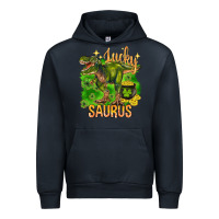 Navy St. Patrick's day lucky Saurus Urban Hoodie - HowdyJamesFarm