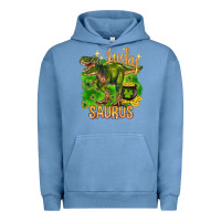 Pigment Pebble Blue St. Patrick's day lucky Saurus Urban Hoodie - HowdyJamesFarm