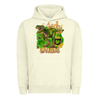 Pigment Pistachio St. Patrick's day lucky Saurus Urban Hoodie - HowdyJamesFarm