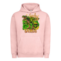 Pigment Salmon St. Patrick's day lucky Saurus Urban Hoodie - HowdyJamesFarm