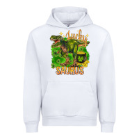 White St. Patrick's day lucky Saurus Urban Hoodie - HowdyJamesFarm