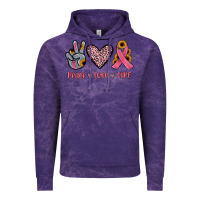 Cloud Purple peace love cure Vintage Hoodie - JahusDesignShop