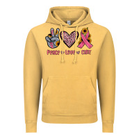 Vintage Mustard peace love cure Vintage Hoodie - JahusDesignShop