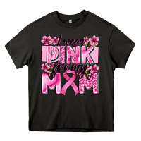 Asphalt i wear pink for my mom Heavy Core Tee - Zillion Design Studio