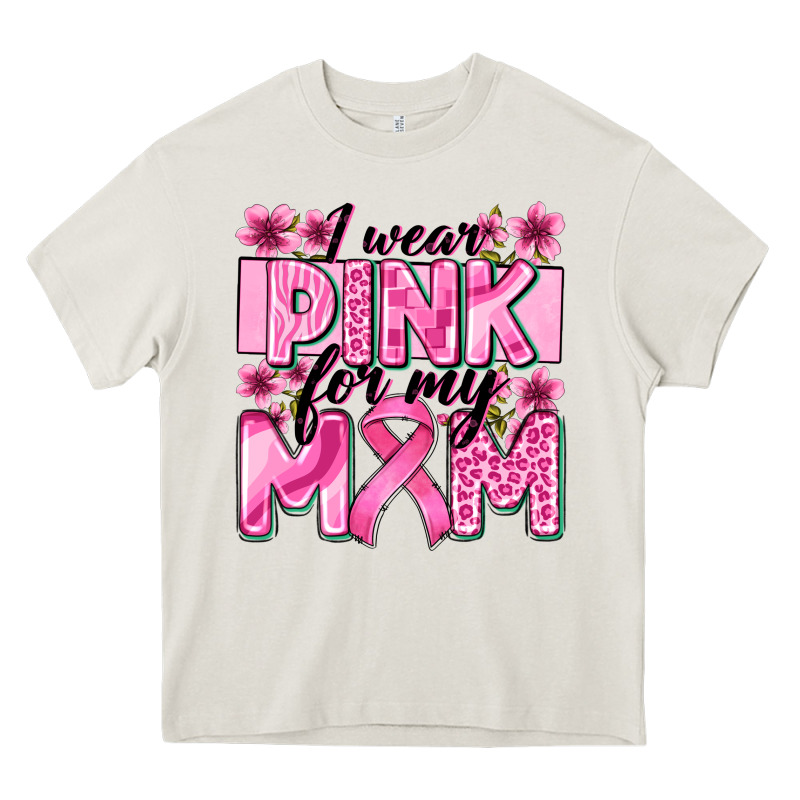I Wear Pink For My Mom Heavy Core Tee by Zillion Design Studio | Teevron