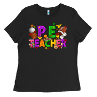 Black p.e. teacher cinco de mayo Ladies Tee - texasbilliewilder