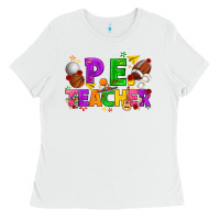 White p.e. teacher cinco de mayo Ladies Tee - texasbilliewilder
