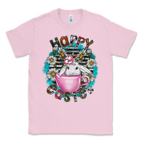 Bubblegum Pink Happy Easter Classic Tee - CowhideDigitalArt