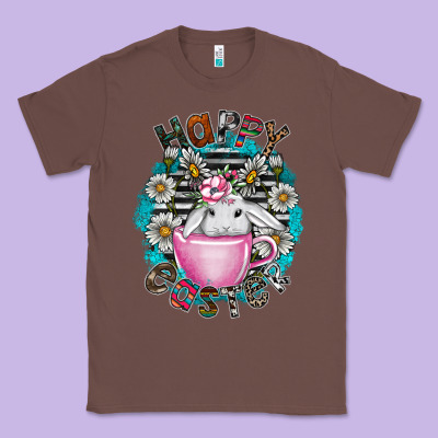 Happy Easter Classic Tee Designed By Cowhidedigitalart