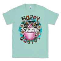 Seafoam Happy Easter Classic Tee - CowhideDigitalArt