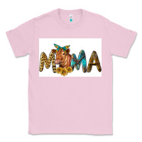 Bubblegum Pink Western Cow Red Angus Mama Classic Tee - LillyAllenDesigns