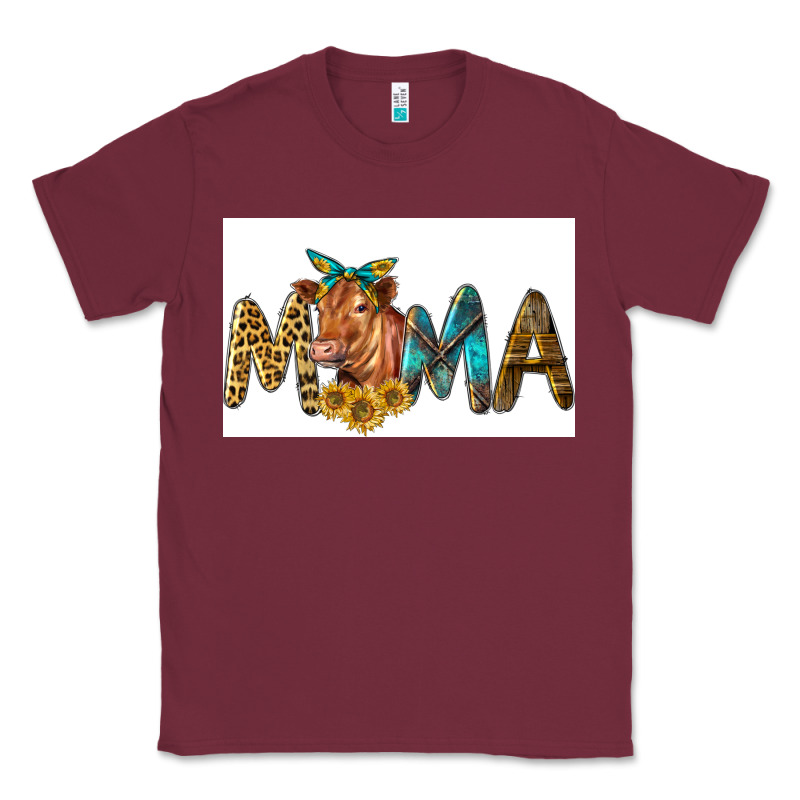 Western Cow Red Angus Mama Classic Tee by LillyAllenDesigns | Teevron