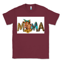 Burgundy Western Cow Red Angus Mama Classic Tee - LillyAllenDesigns