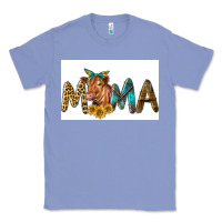 Colony Blue Western Cow Red Angus Mama Classic Tee - LillyAllenDesigns
