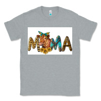 Heather Grey Western Cow Red Angus Mama Classic Tee - LillyAllenDesigns