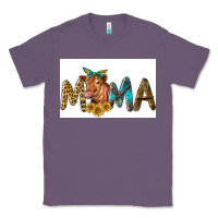 Lavender Western Cow Red Angus Mama Classic Tee - LillyAllenDesigns