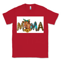 Red Western Cow Red Angus Mama Classic Tee - LillyAllenDesigns