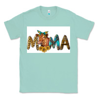 Seafoam Western Cow Red Angus Mama Classic Tee - LillyAllenDesigns