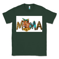 Sports Green Western Cow Red Angus Mama Classic Tee - LillyAllenDesigns