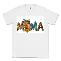 White Western Cow Red Angus Mama Classic Tee - LillyAllenDesigns