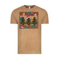 Vintage Camel Christmas trees leopard Vintage Tee - AdoDesignShop