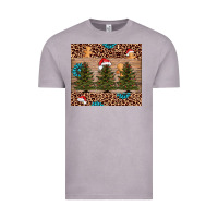 Vintage Zinc Christmas trees leopard Vintage Tee - AdoDesignShop