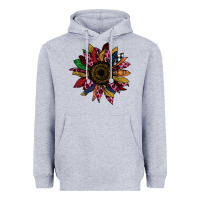 Heather Grey Cheetah Christmas Sunflower Heavyweight Hoodie - Bettercallsaul
