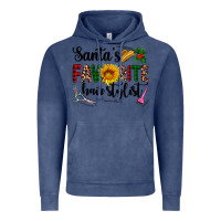 Vintage Denim santa's favorite  hair stylist Vintage Hoodie - AdoDesignShop