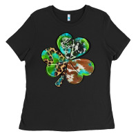 Black western shamrock Ladies Tee - RanaPortraitStore