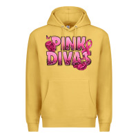 Antique Gold Pink Divas Breast Cancer Premium Hoodie - NancyCooperArtShop